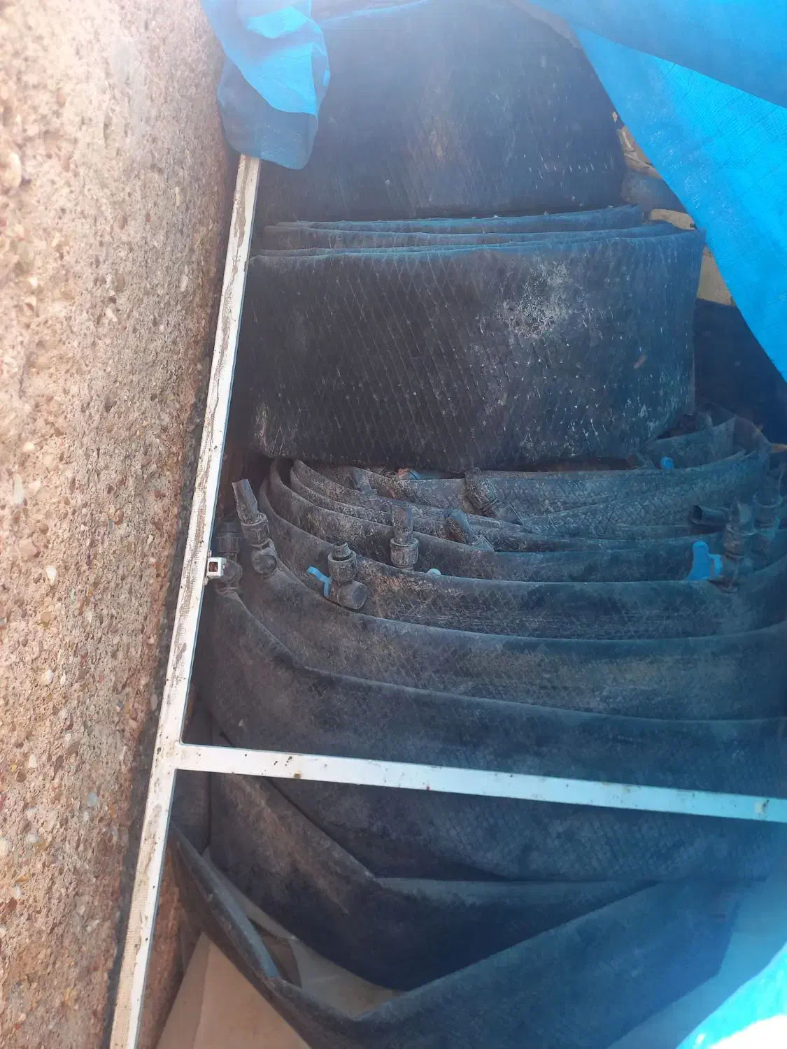 لوله نخی کارکرده سالم.لوله پنج اینچ|خدمات باغبانی و درختکاری|مرودشت, ده بید|دیوار