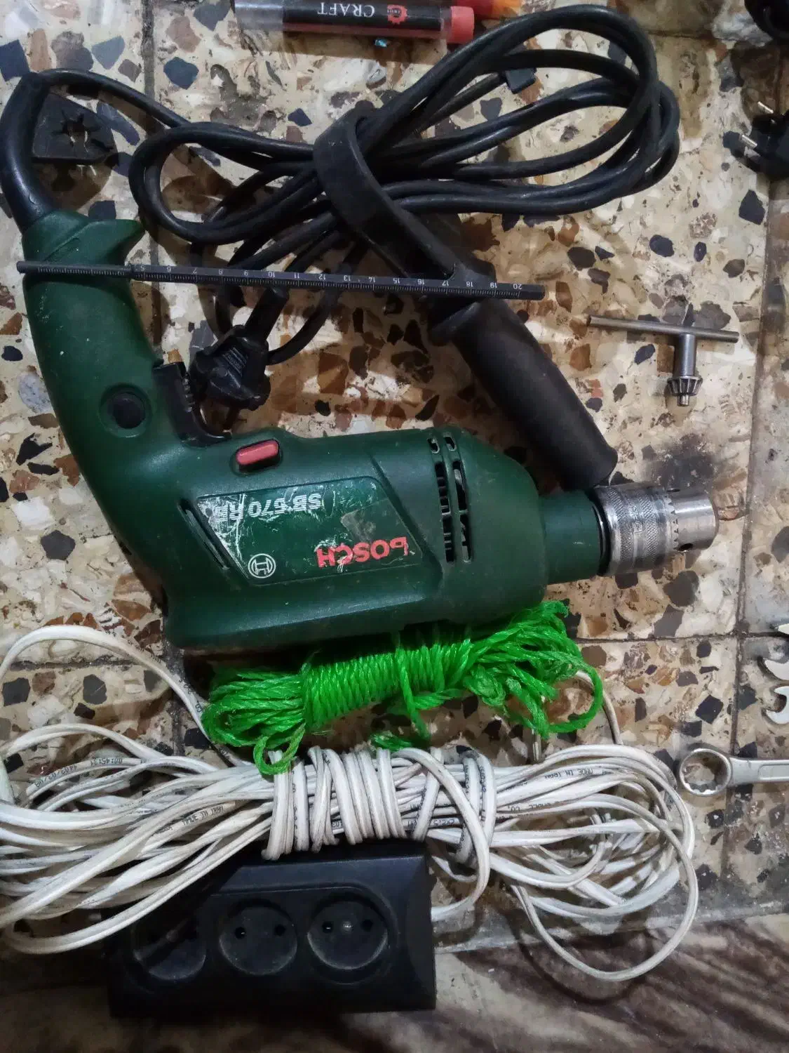 دریل بوش ومتعلقات به همراه کیف اچار تکمیل|ابزارآلات|تهران, نبی اکرم|دیوار