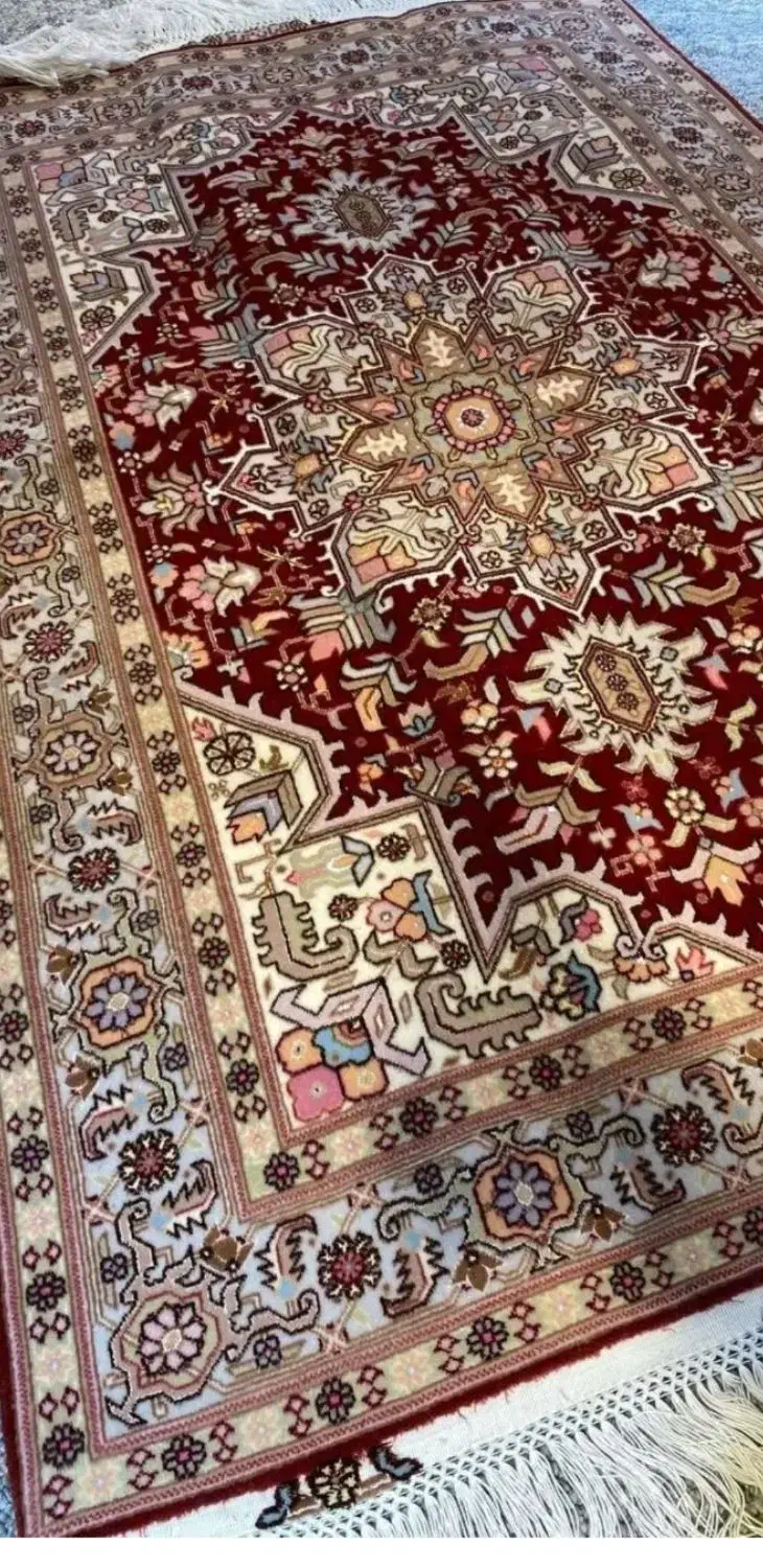 زرع ونیم هریس بافت تبریز گل ابریشم دامنه دار|فرش|تهران, سعادتآباد|دیوار