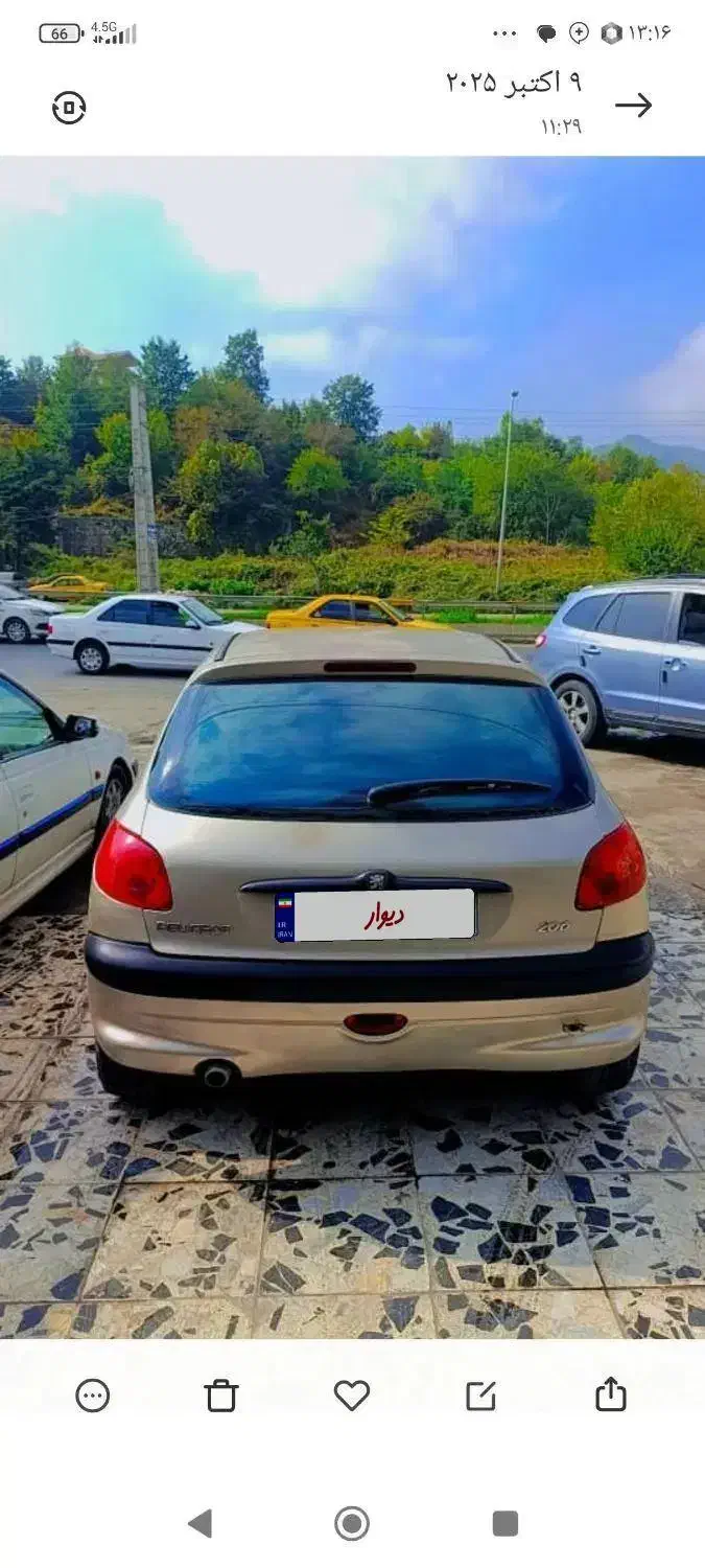 ۲۰۶ تیپ 3 فنی عالی|خودرو سواری و وانت|چالوس, |دیوار