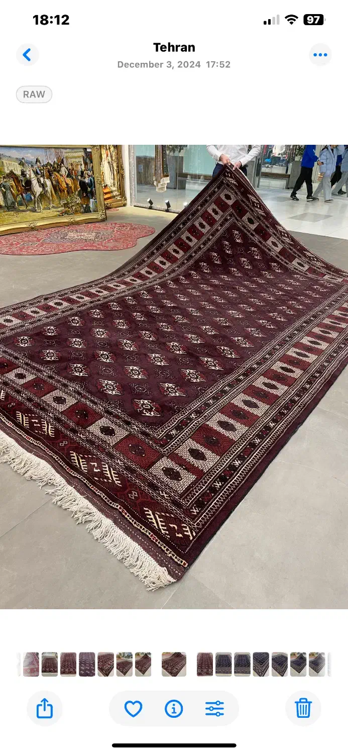 فرش دستباف ۱۰ متری ترکمن(ما کرج در خدمت تون هستیم)|فرش|تهران, شهرک غزالی|دیوار