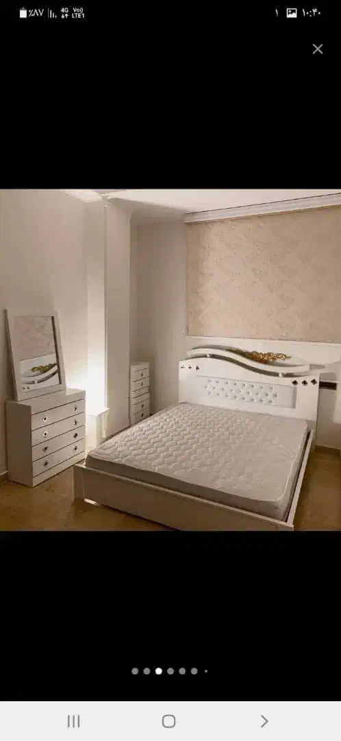 سرویس خواب دو نفره نو همراه با تشک رویال نو|تخت و سرویس خواب|شهرضا, |دیوار