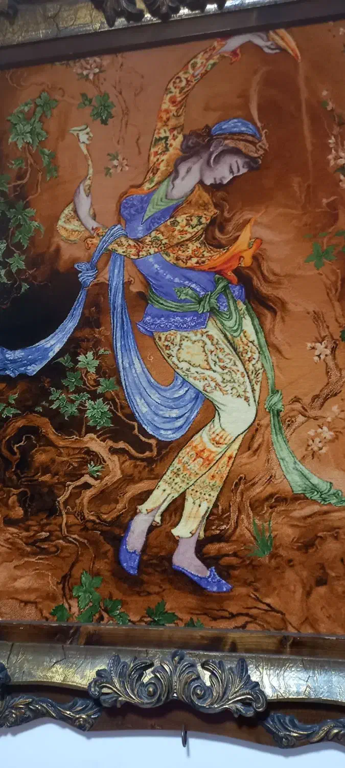 تابلو فرش چله ابریشم|تابلو فرش|ساری, |دیوار