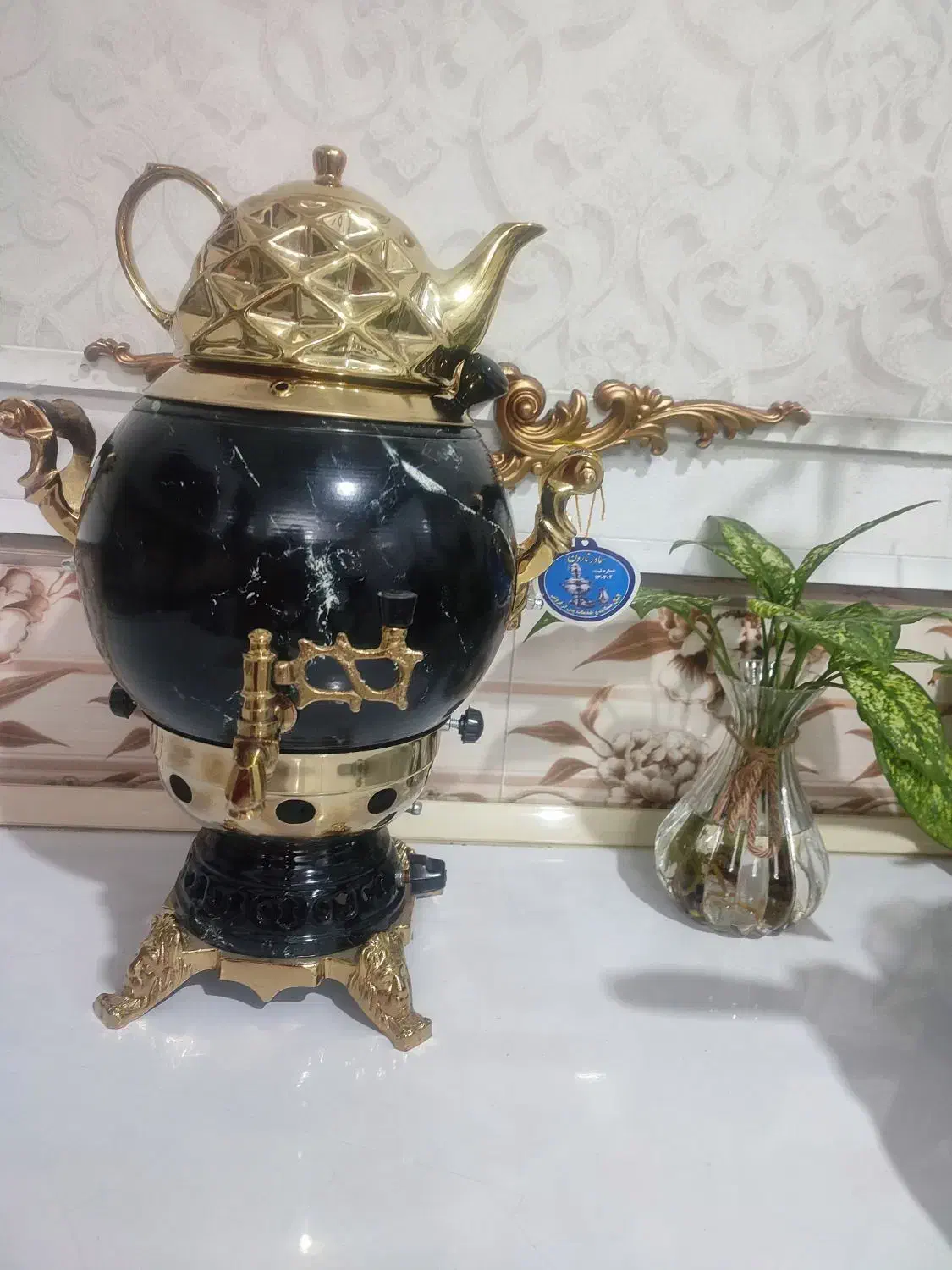 سماور طرح سنگ|سماور، چای‌ساز، قهوه‌ساز|پاکدشت, پاکدشت (مامازند)|دیوار