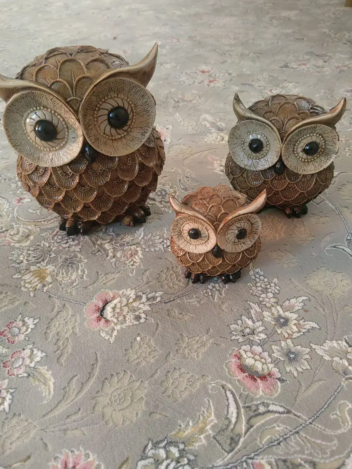 مجسمه 3 تایی جغد|مجسمه، تندیس، ماکت|قزوین, |دیوار