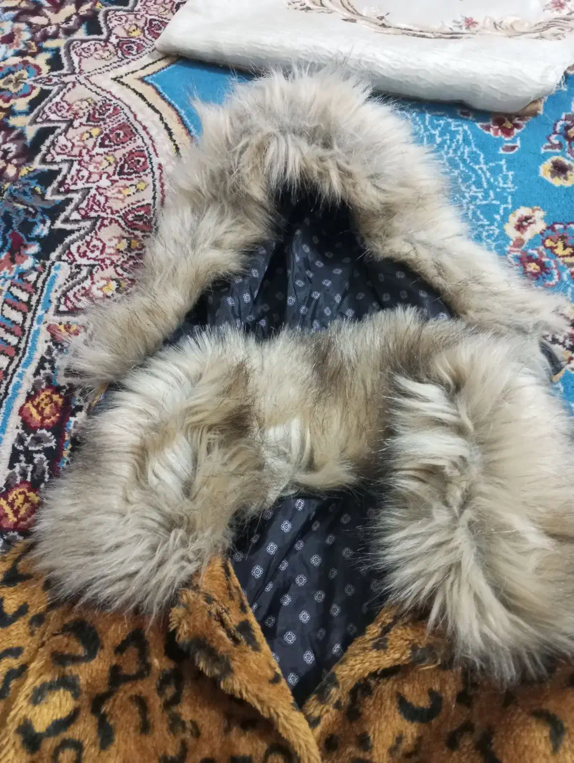 کاپشن دخترانه پلنگی|لباس|نسیمشهر, |دیوار