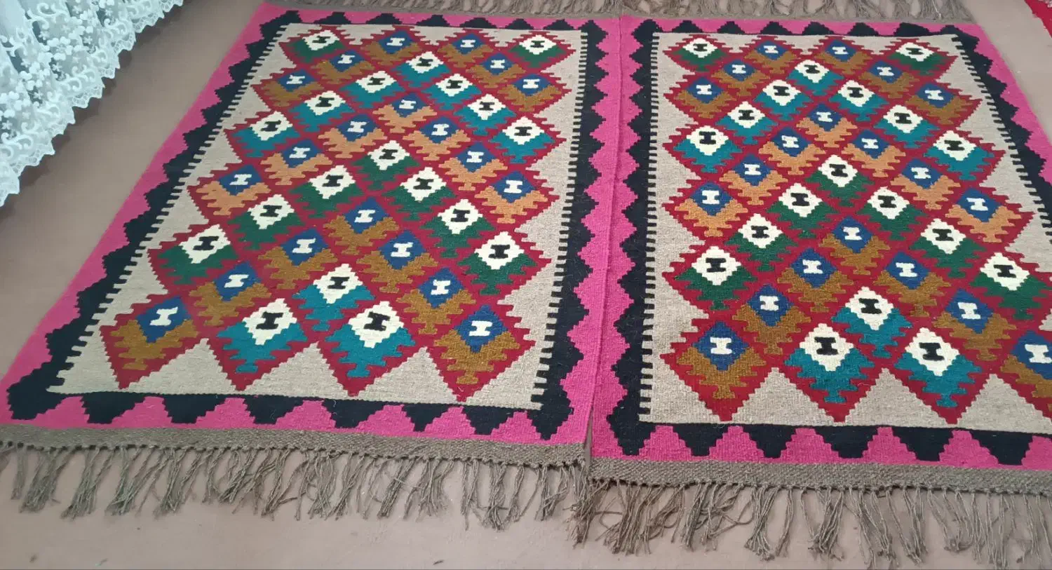 گلیم پشمی دستبافت|گلیم، جاجیم، گبه|تبریز, |دیوار