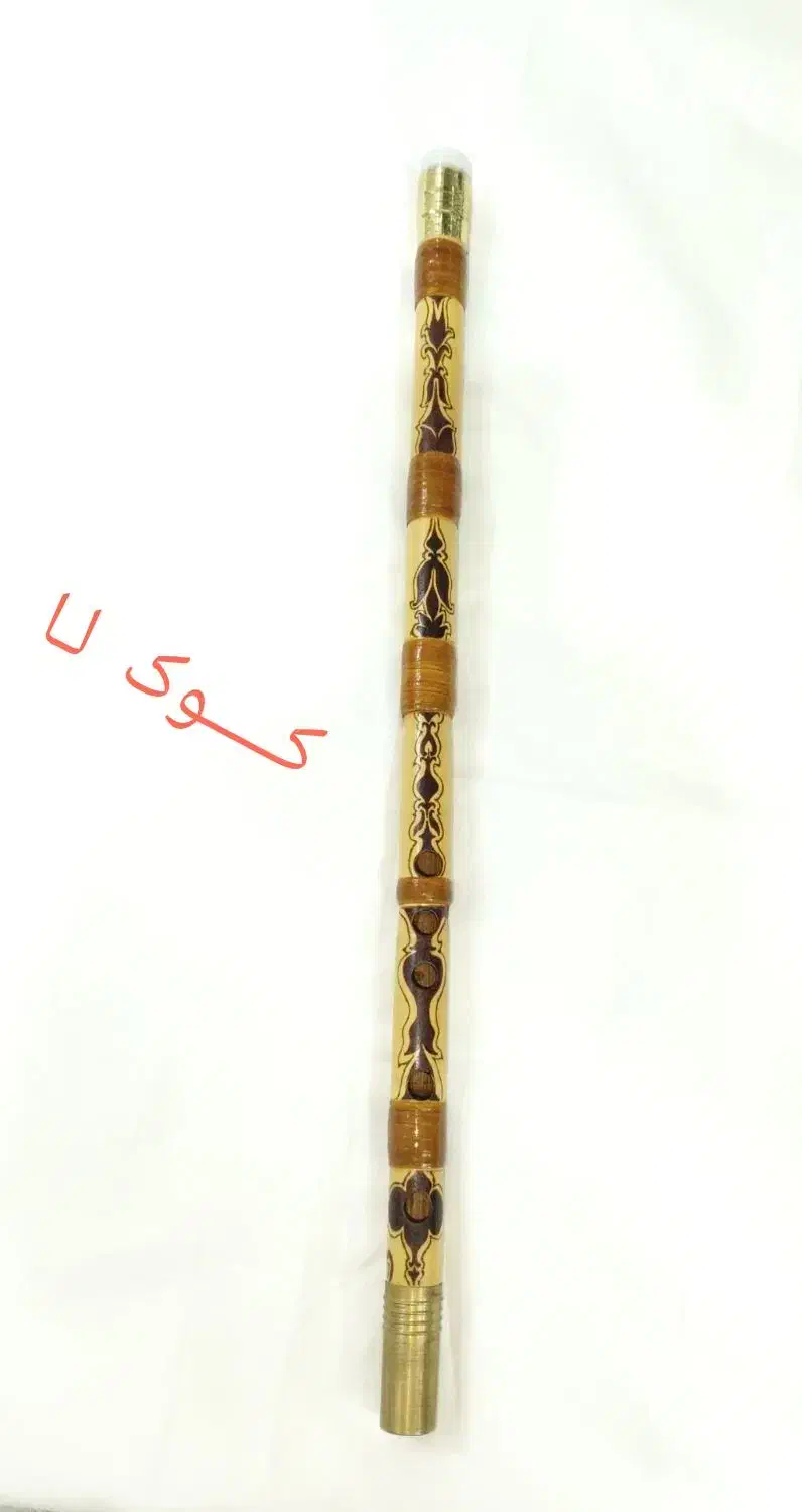 ساز نی هفت بند سوختنگاری|سازهای بادی|گرگان, |دیوار