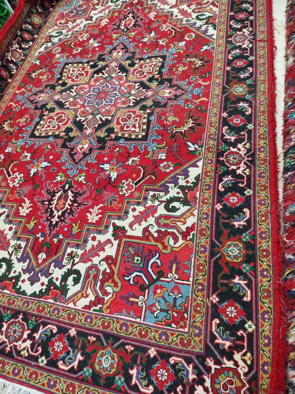 یک جفت فرش 6متری نقشه هریس درجه یک|فرش|هریس, |دیوار