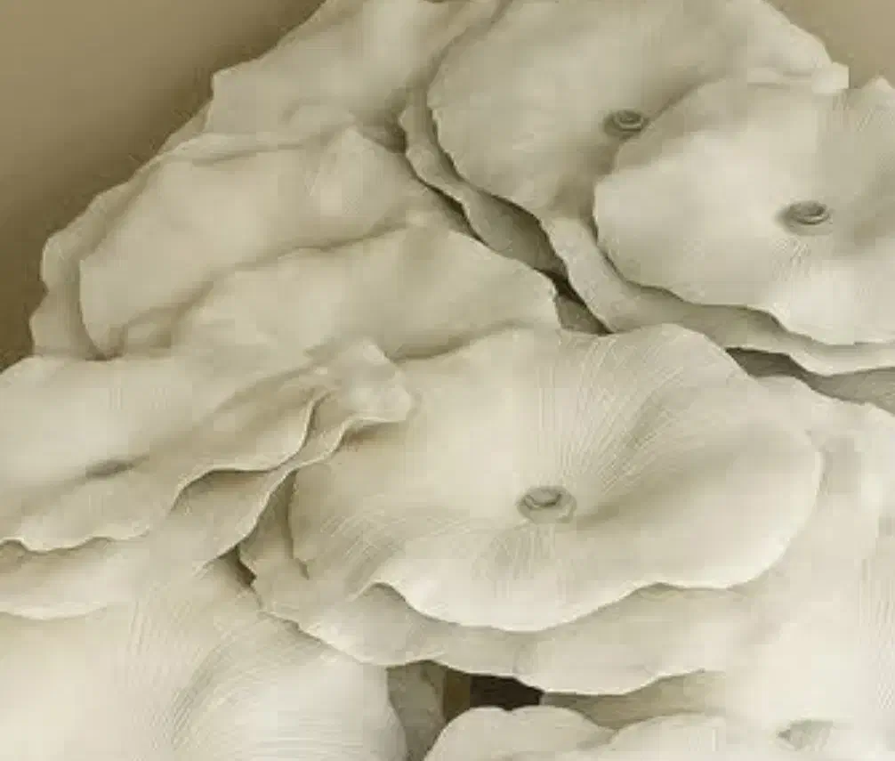 لوستر زیبای گل|لوستر و چراغ آویز|باغستان, |دیوار