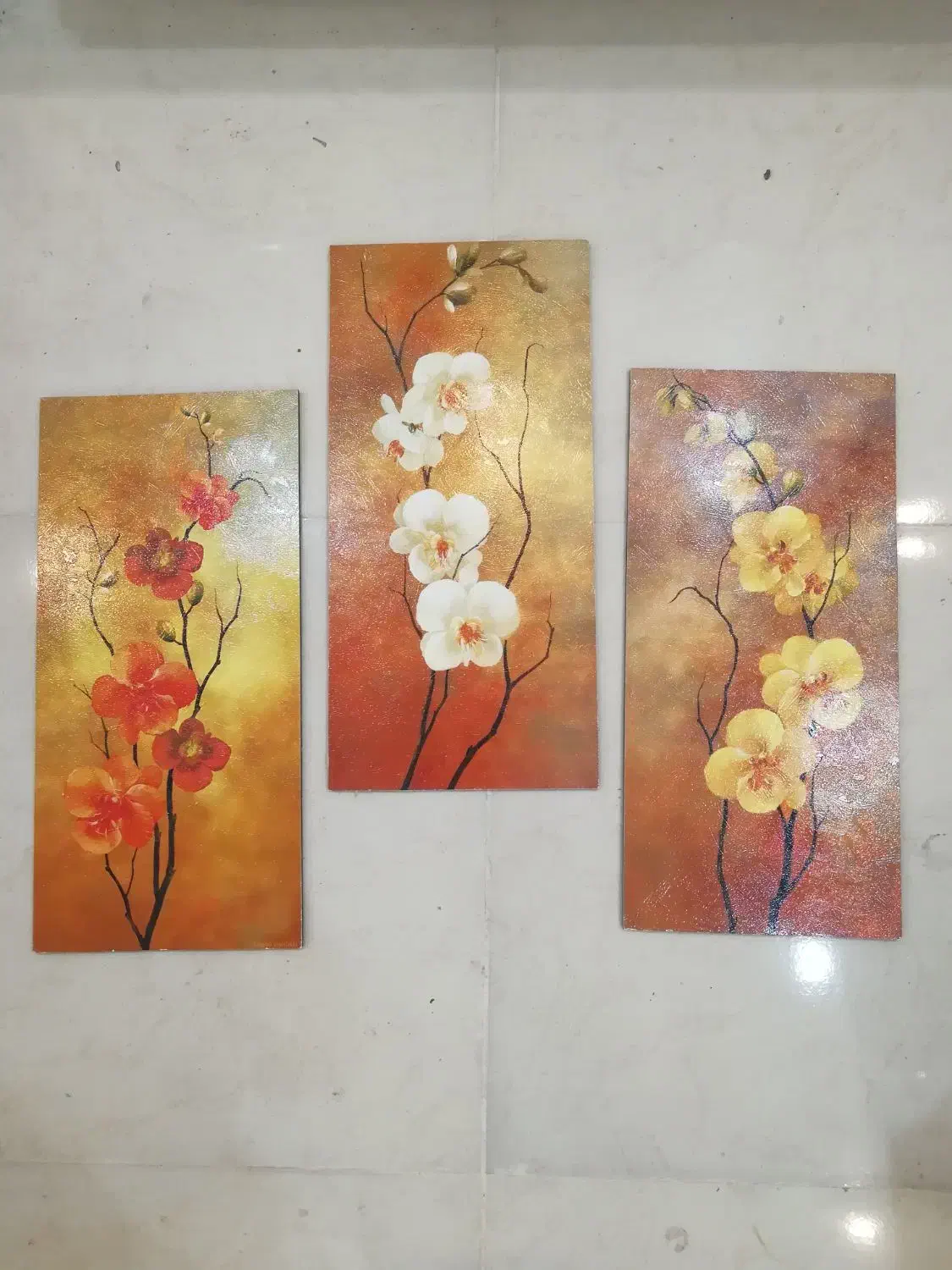 گل ارکیده و گلدان و تابلو و تزئینی|گل مصنوعی|شیراز, فرگاز|دیوار