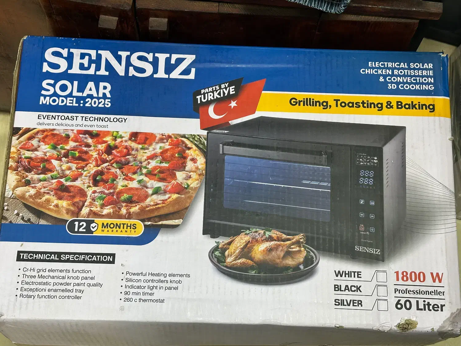 اون تستر (فر برقی) برند sensiz ترک|اجاق گاز و لوازم برقی پختوپز|گرگان, |دیوار