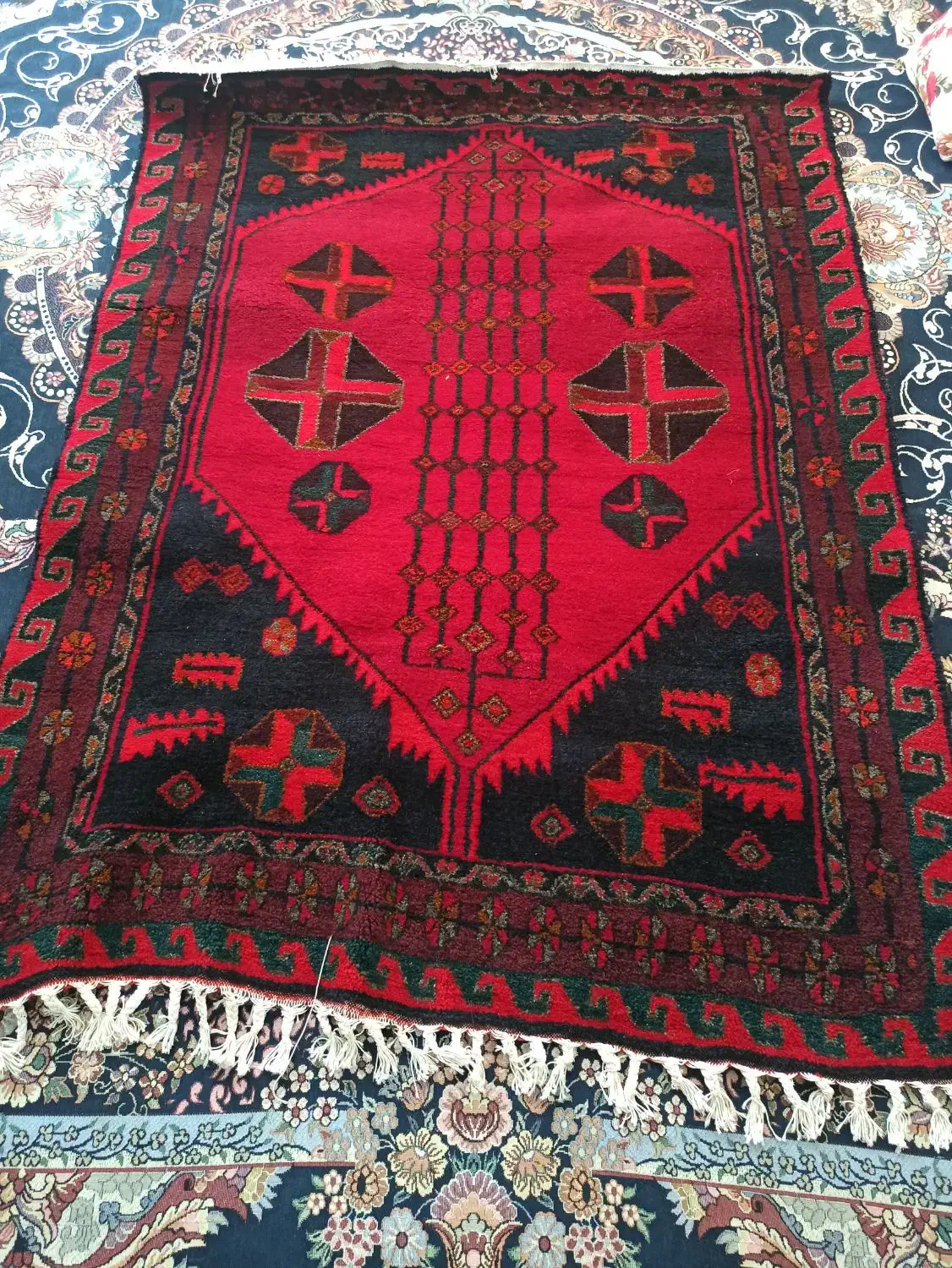 قالی لری دستبافت|فرش|لالی, |دیوار