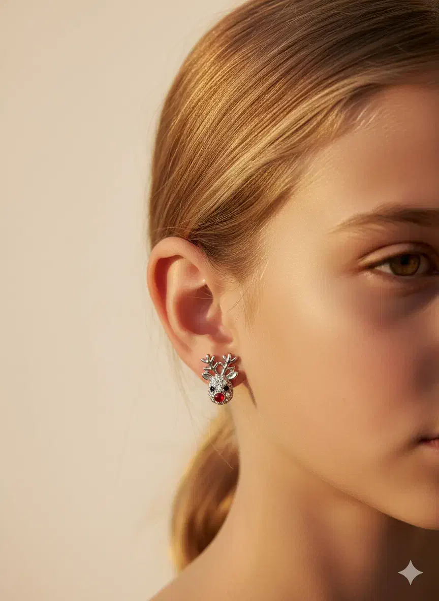 گوشواره های میخی گوزنی|بدلیجات|تبریز, |دیوار