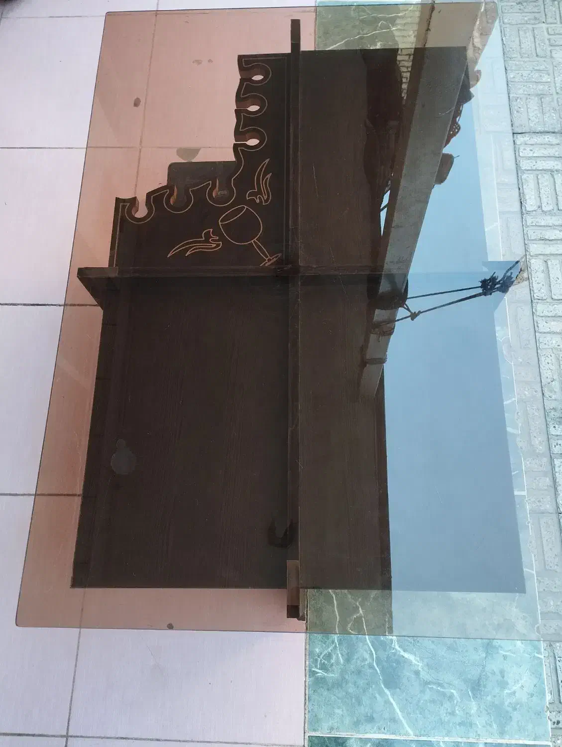 فروش میز شیشه‌ای|میز و صندلی غذاخوری|شهرکرد, |دیوار