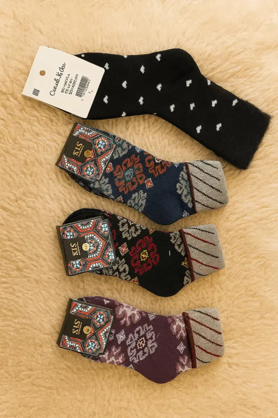 جوراب پشمی ترکمنستان|لباس|گرگان, |دیوار