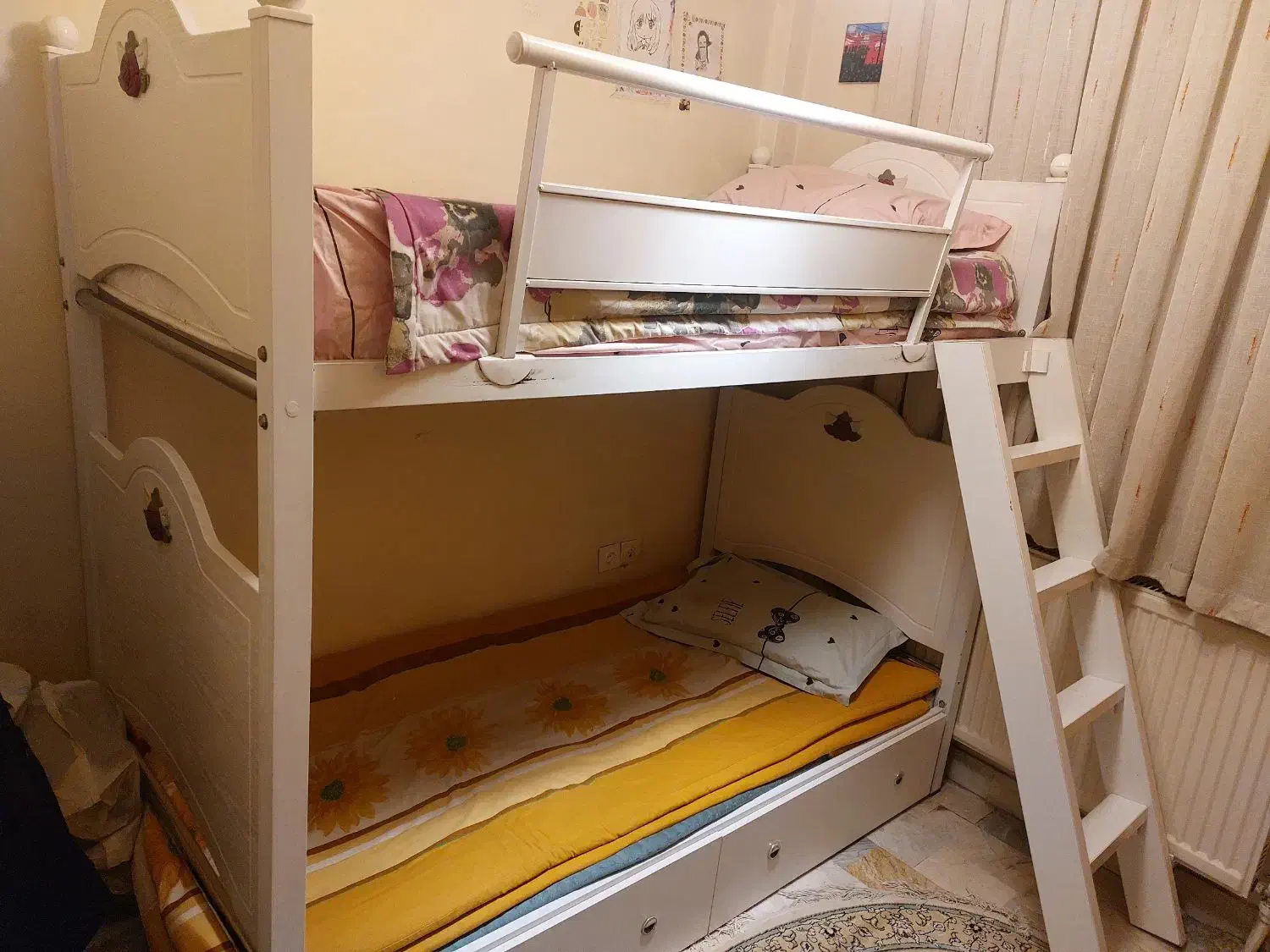 تخت دو طبقه|تخت و سرویس خواب|تهران, علم و صنعت|دیوار