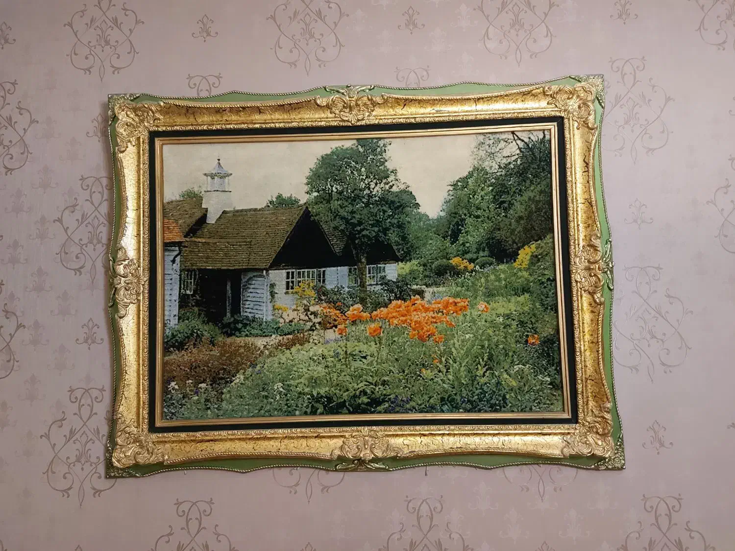 تابلوفرش دستبافت منظره روستایی|تابلو فرش|تهران, فاطمی|دیوار