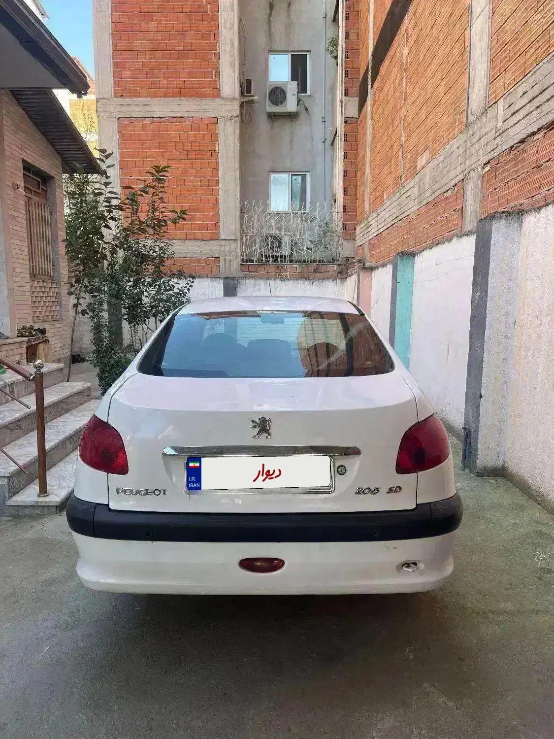 206sd v8 مدل 93 بدون رنگ|خودرو سواری و وانت|قائمشهر, |دیوار