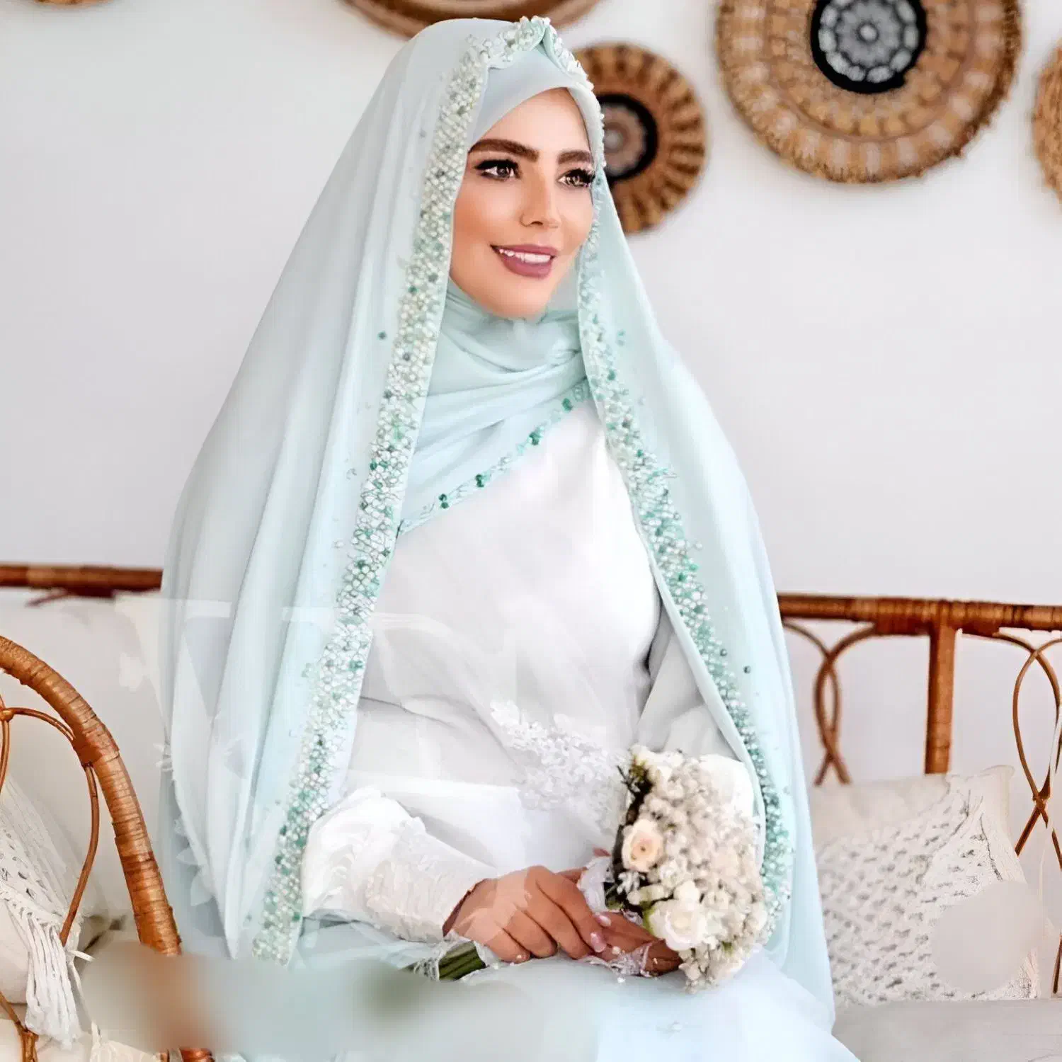 انواع چادر جواهردوزی و لباس عقد|لباس|قم, هنرستان|دیوار