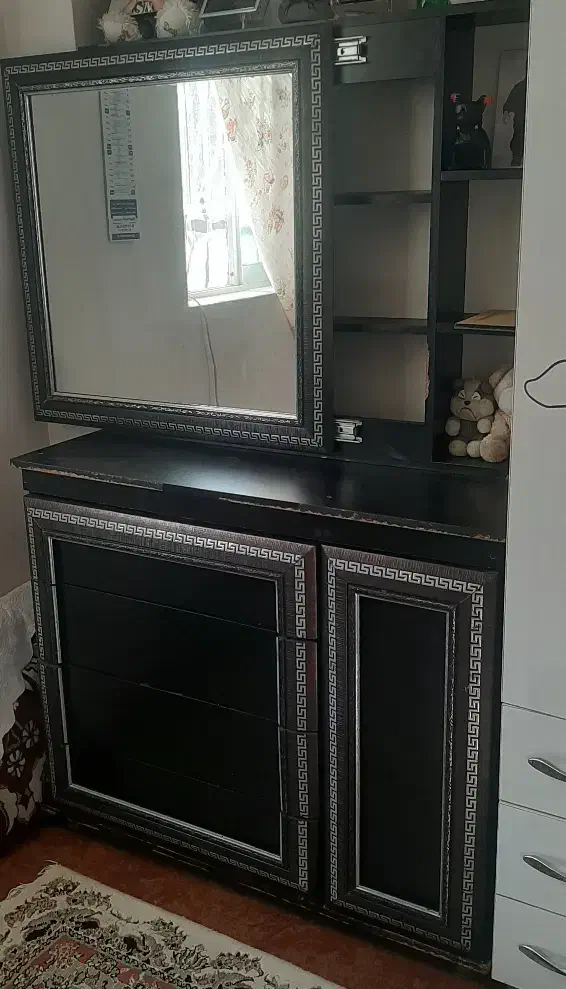 دراور ۴کشو آیینه ریلی|جاکفشی، کمد، دراور|رودسر, |دیوار