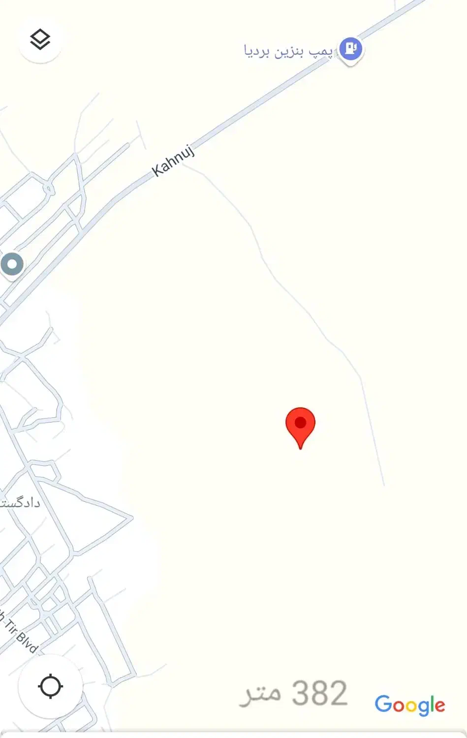 فروش فوری زمین به متراژ 382 متر سند تک برگ|فروش زمین و ملک کلنگی|کهنوج, |دیوار