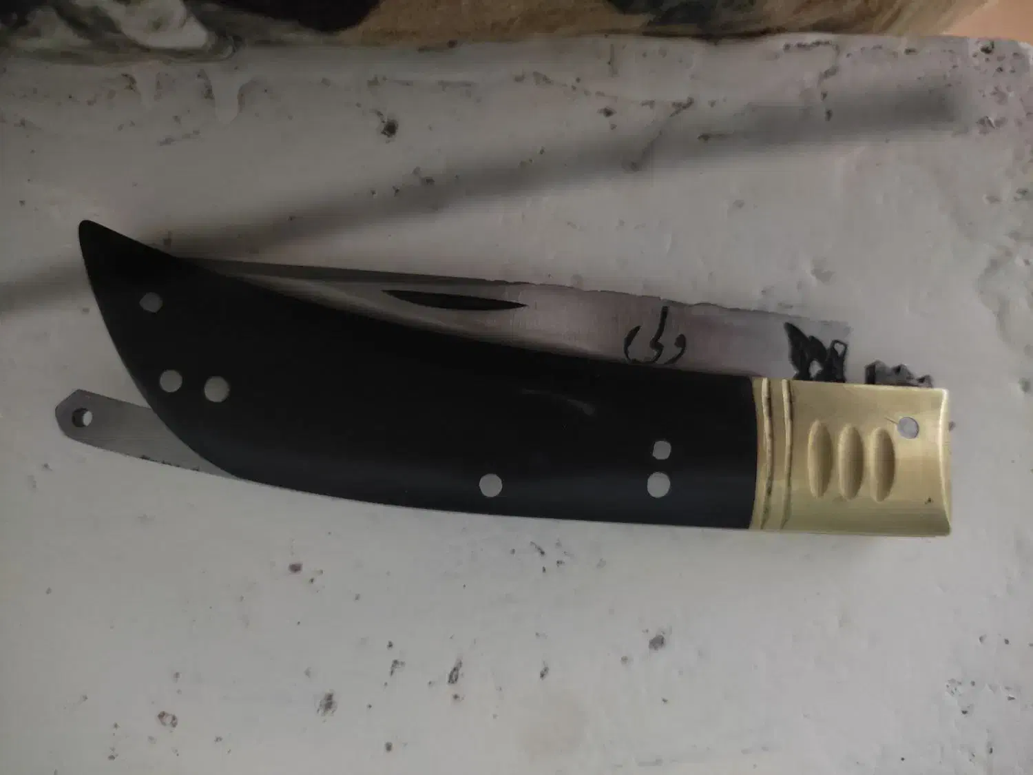 چاقو دنده ای نایاب|کلکسیون اشیاء عتیقه|ایلام, |دیوار