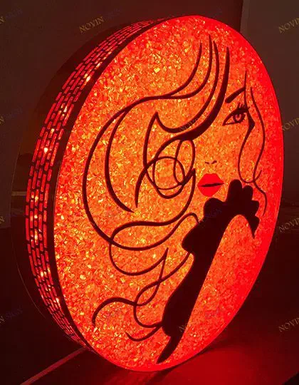 تابلوی چلینیوم گرد کریستالی دوطرفه|تابلو، نقاشی، عکس|رشت, جهاد|دیوار