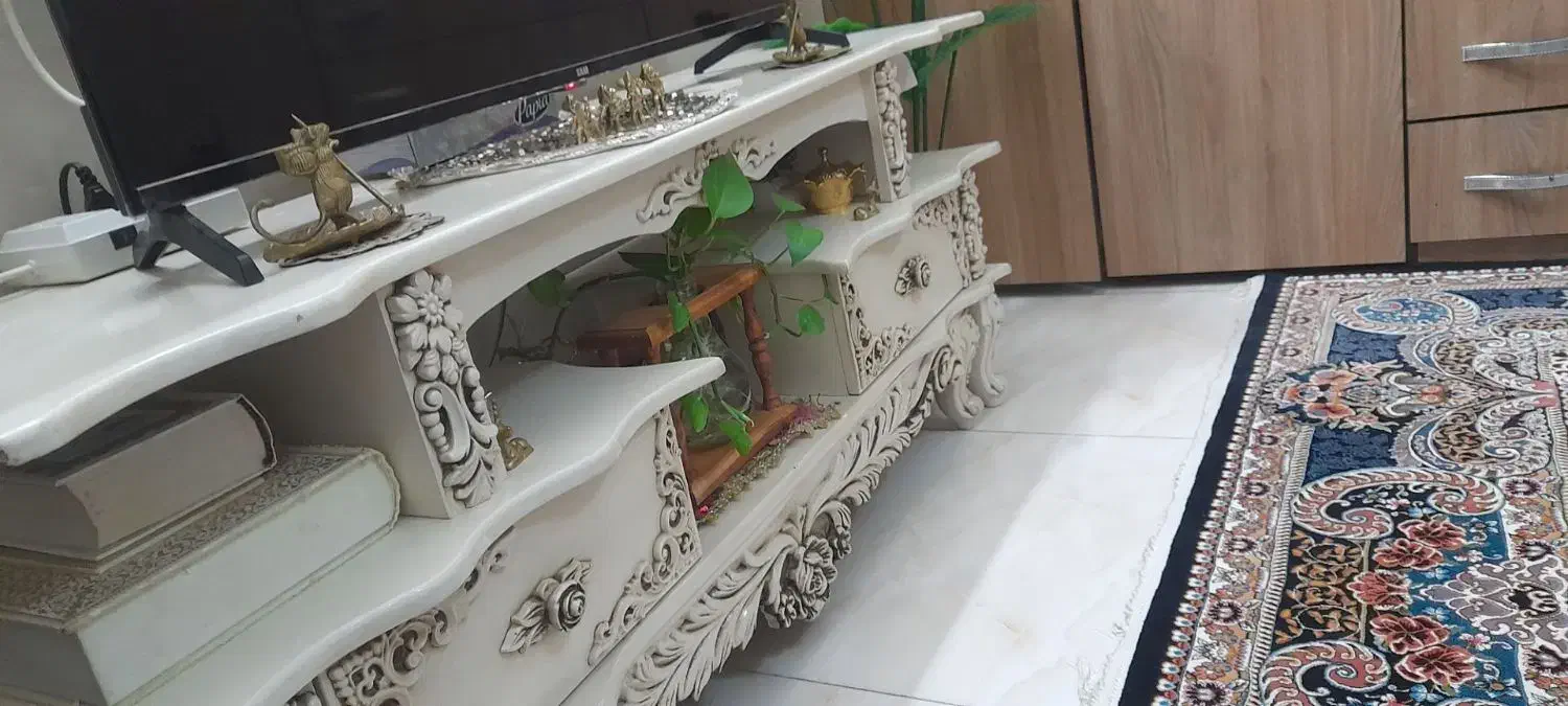 میز تلوزیون رنگ استخوانی|میز تلویزیون|پاکدشت, پاکدشت (مامازند)|دیوار