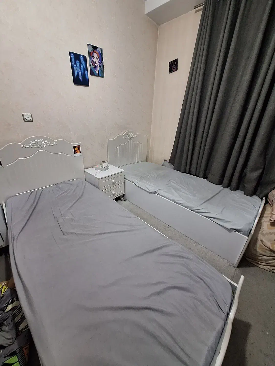 سرویس خواب،دو تخت یکنفره|تخت و سرویس خواب|تهران, باغ فیض|دیوار