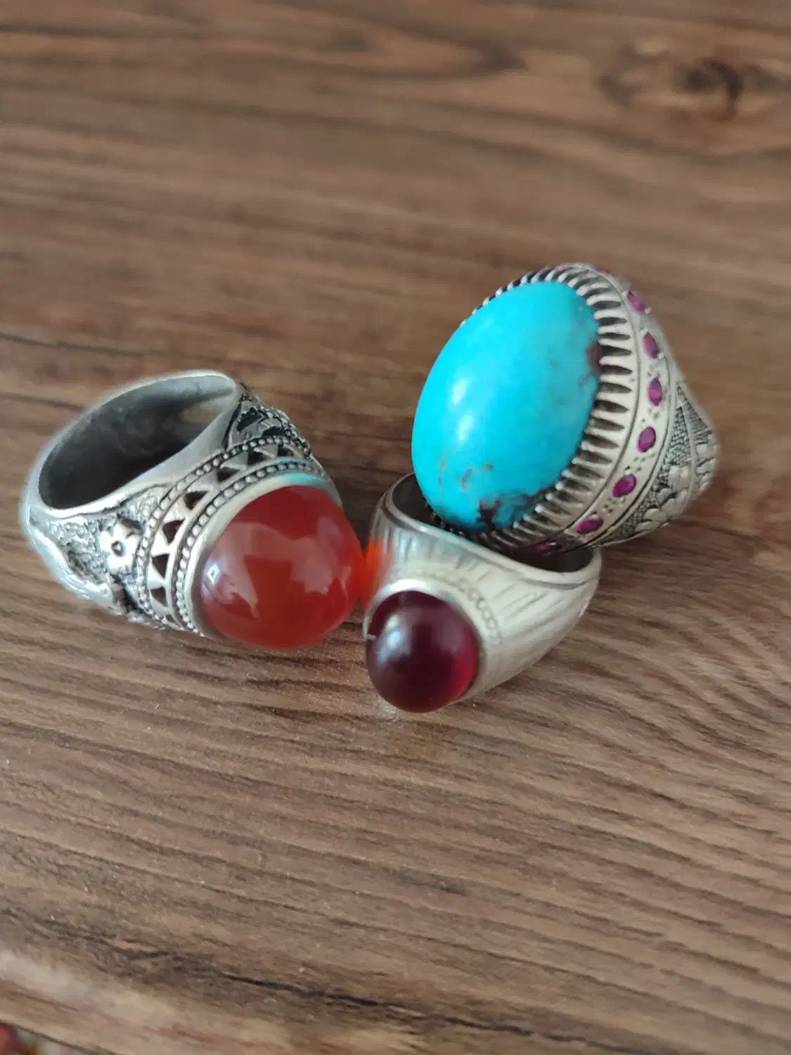 ۲عدد عقیق و۱عدد فیروزه نیشابور|جواهرات|تهران, میدان میوه و تره‌بار مرکزی|دیوار