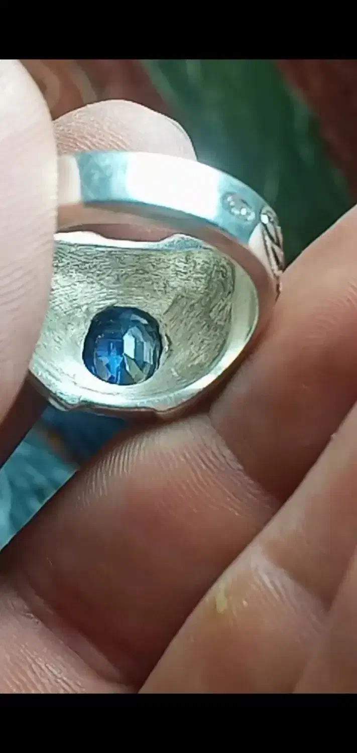 انگشتر یاقوت کبود سریلانکا طبیعی|جواهرات|تهران, جوادیه|دیوار