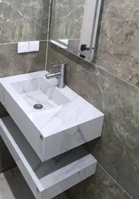 روشویی سرامیکی جدید با شلف زیر|لوازم سرویس بهداشتی|کرج, کیانمهر|دیوار