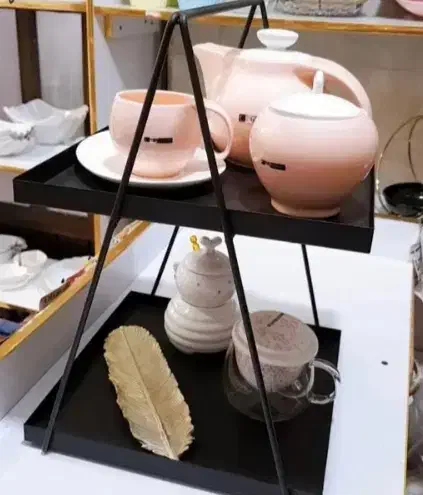 استند دو طبقه فلزی|آب‌چکان و نظم‌دهنده ظروف|خمام, |دیوار