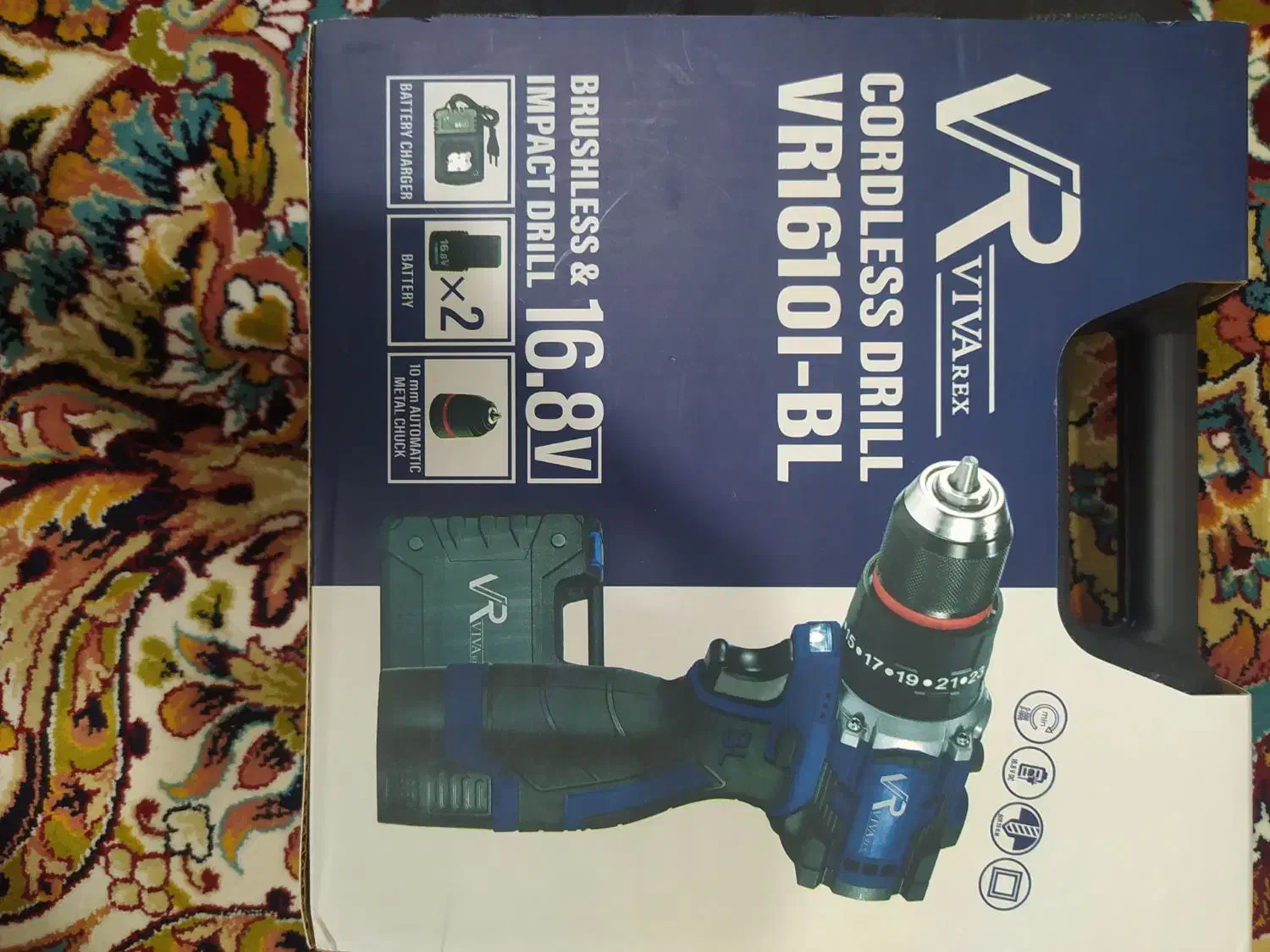 دریل شارژی وی وارکس مدل VR1610I-BL|ابزارآلات|بیرجند, |دیوار