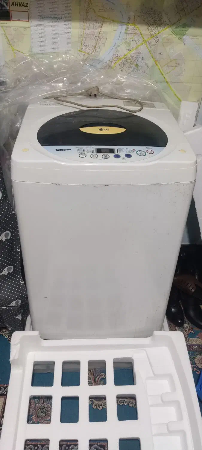 لباسشویی اتوماتیک ال جی ۷ کیلویی درب بالا|ماشین لباسشویی و خشک‌کن لباس|حبیب آباد, |دیوار
