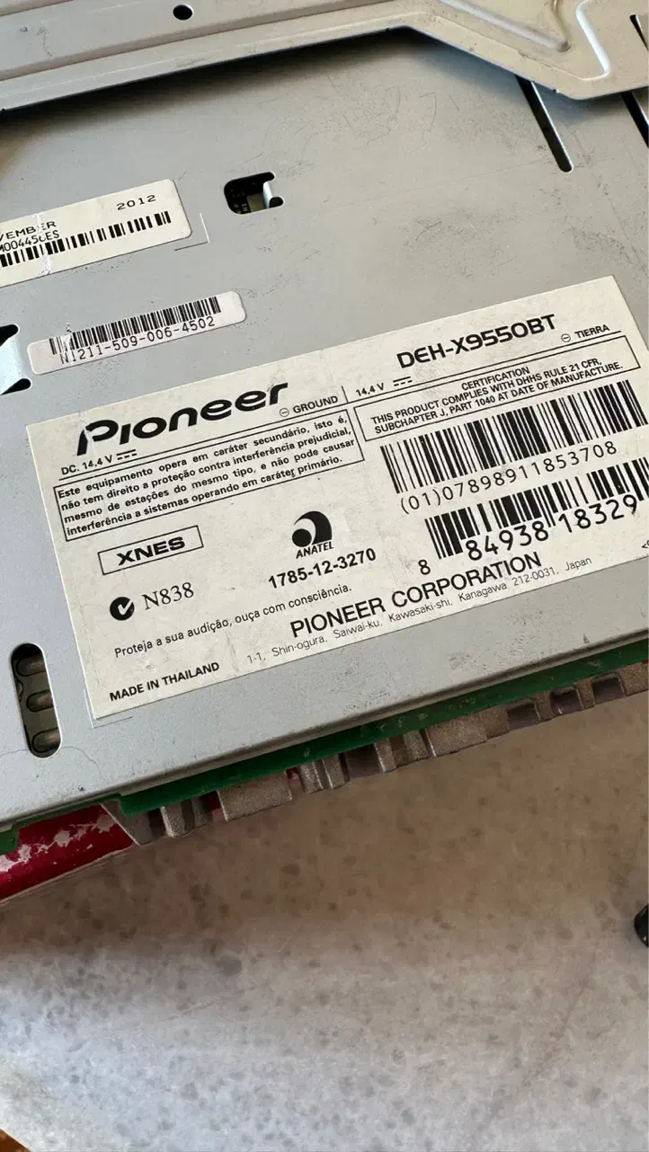 پخش رده بالای پایونیر 9550bt و باند اینفینیتی کاپا|قطعات یدکی و لوازم جانبی|میاندوآب, |دیوار