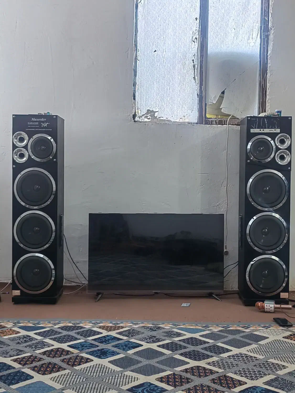 اسپیکر بزرگ با کیفیت و تلویزیون مارک دوو|سیستم صوتی خانگی|بم, |دیوار