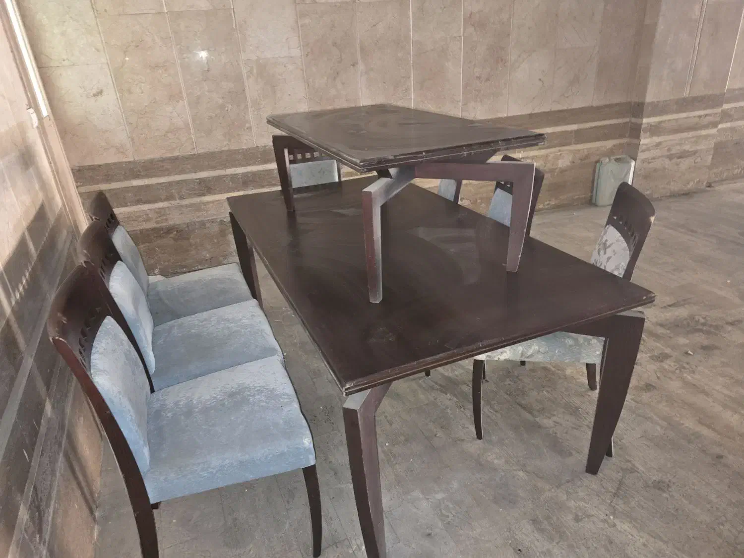 میز هفت نفره با جلو مبلی|میز و صندلی غذاخوری|تهران, باغ فیض|دیوار