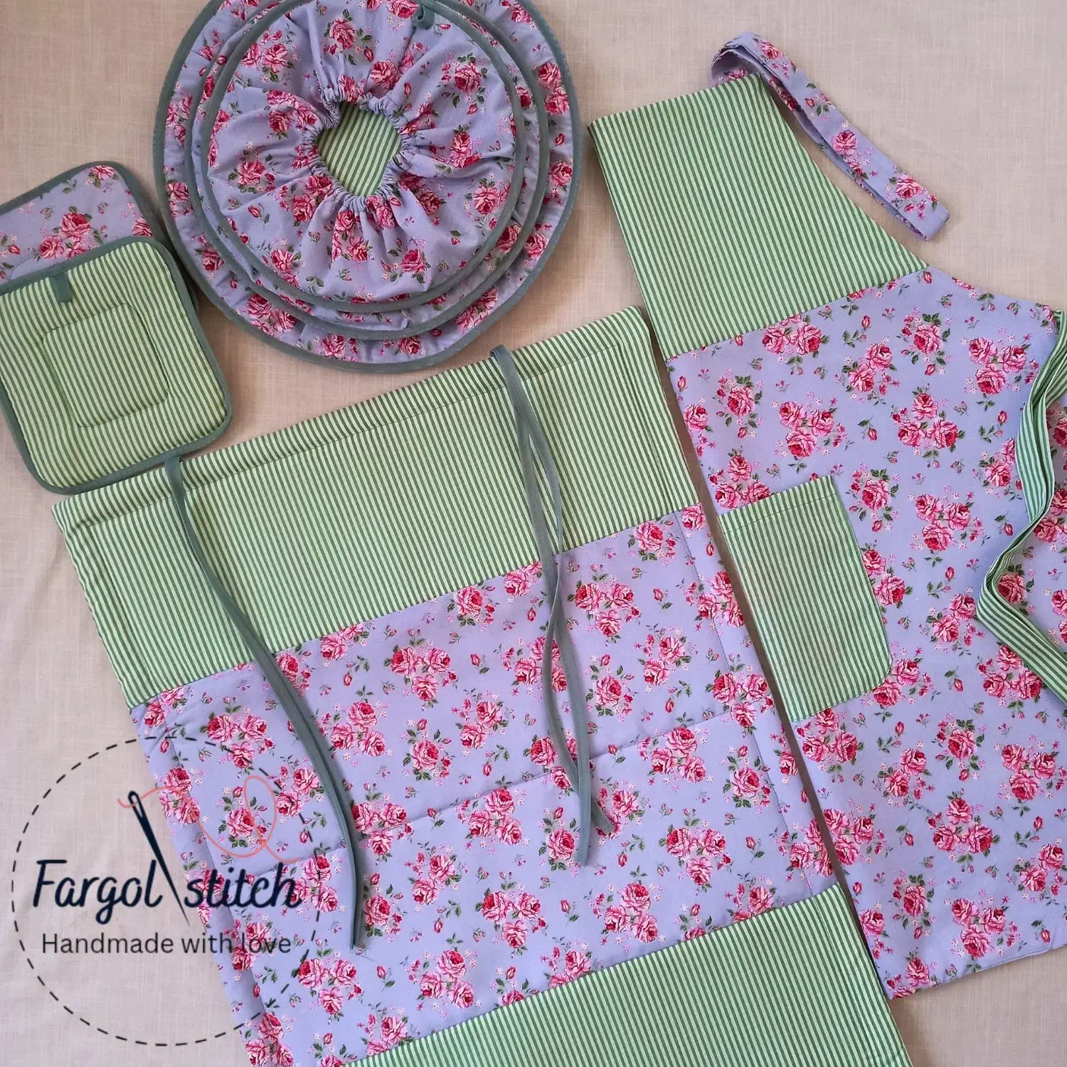 سرویس اشپزخانه دمکنی دستگیره|سفره، حوله، دستمال آشپزخانه|اسلامشهر, شهرک مفیدی|دیوار