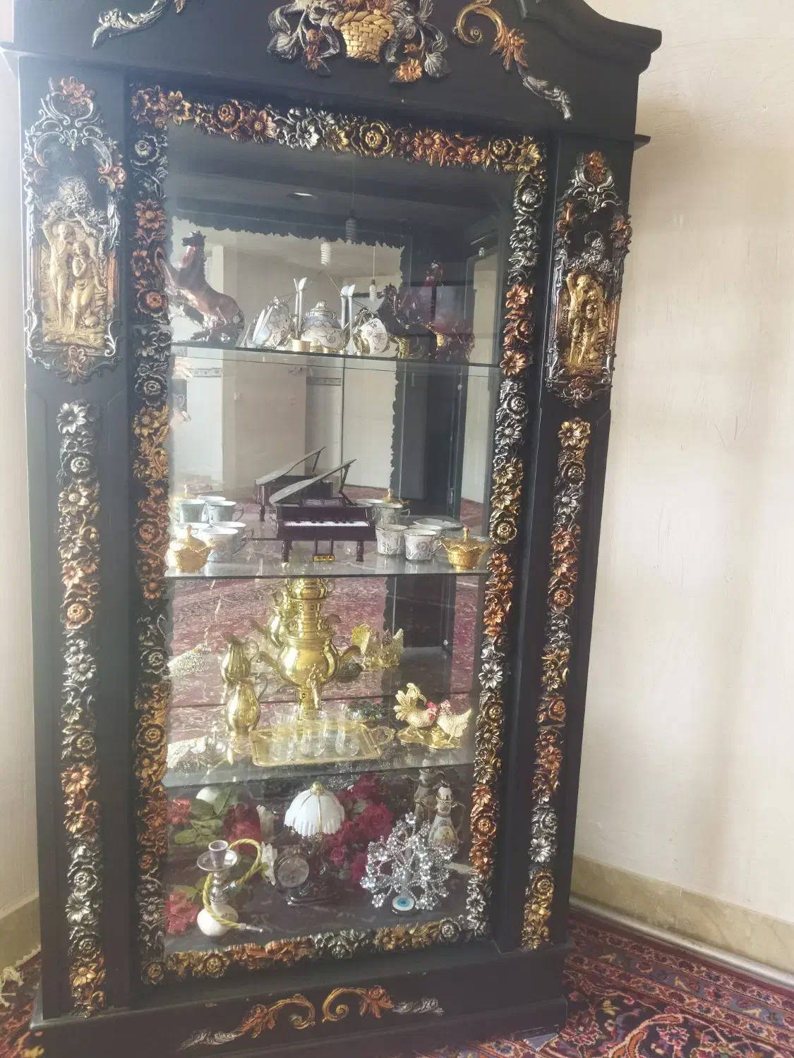 بوفه چوبی|بوفه، ویترین، کنسول|آذرشهر, |دیوار