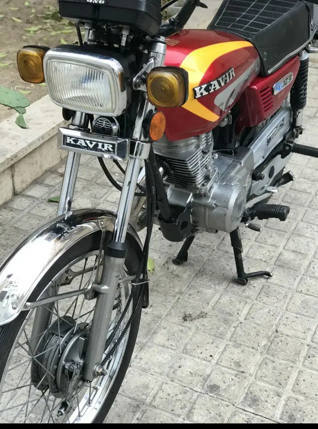 هندا کویر ۹۵فاریک زیرخاکی درحد|موتورسیکلت|اصفهان, باتون|دیوار