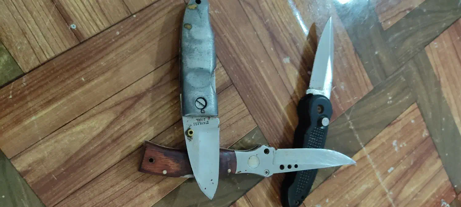 سه عدد چاقوی جیبی|کوهنوردی و کمپینگ|رشت, حمیدیان|دیوار