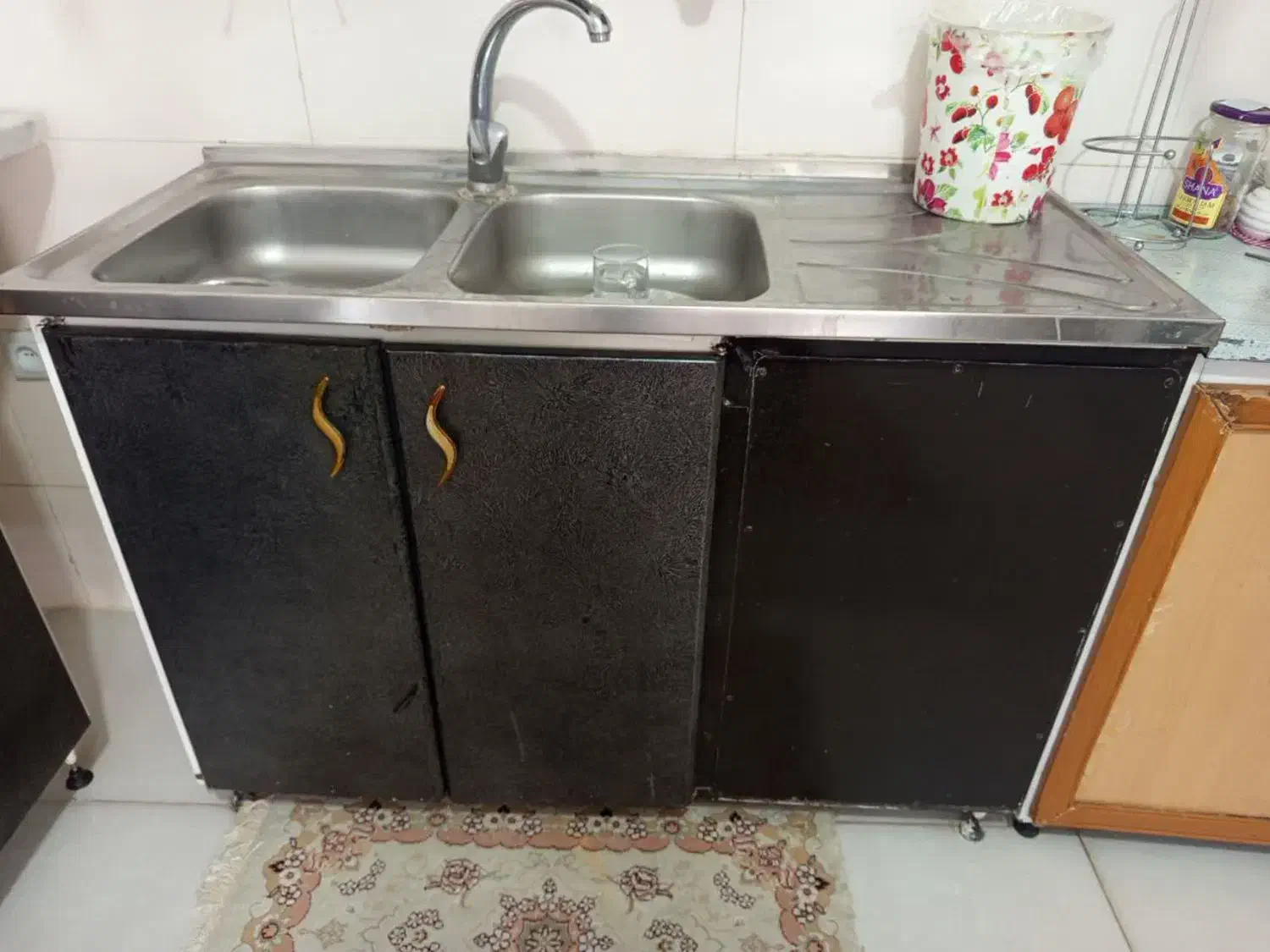 کابینت تمام فلز|آب‌چکان و نظم‌دهنده ظروف|بروجرد, |دیوار