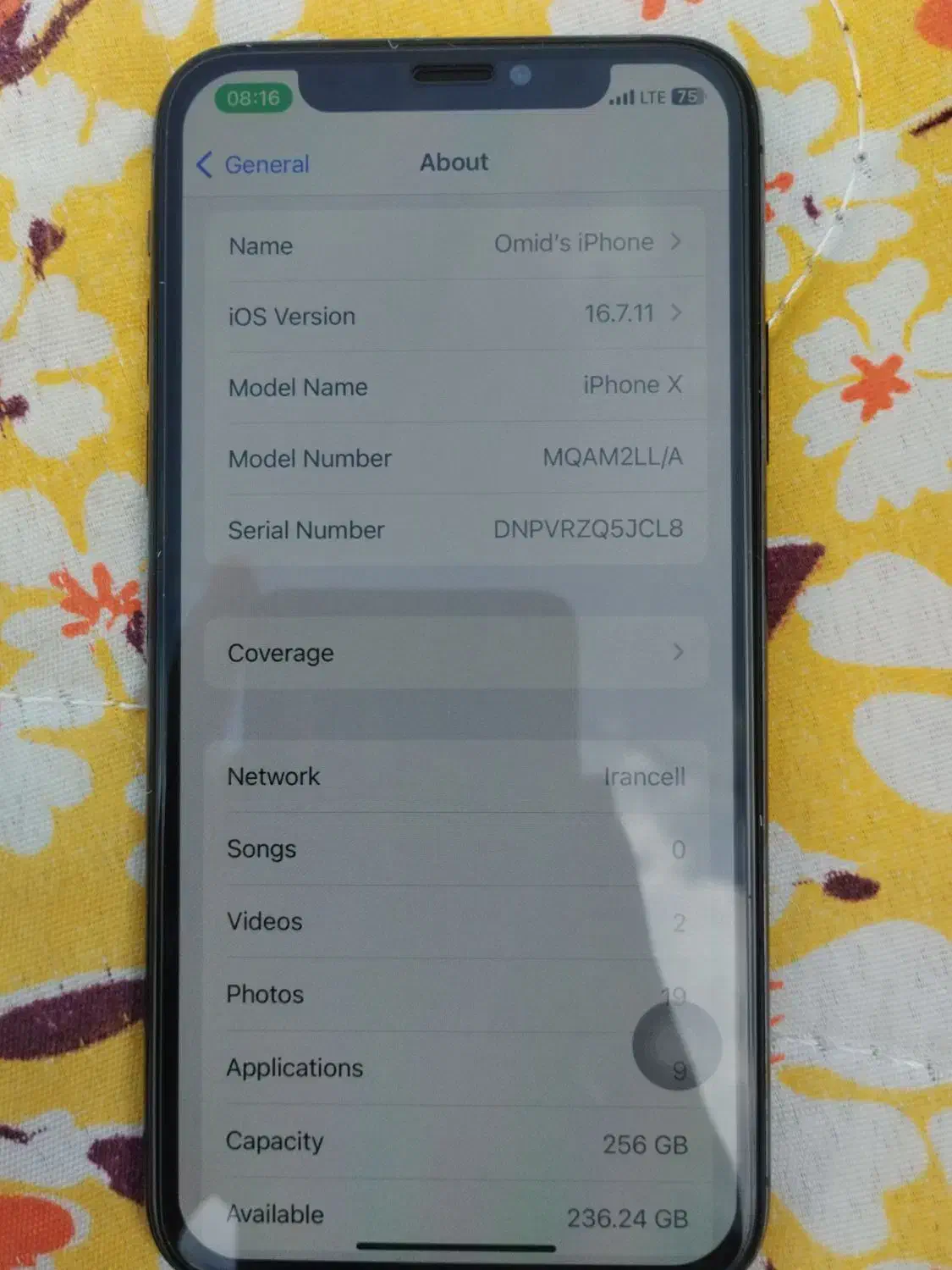 ایفون x 256|موبایل|بم, |دیوار