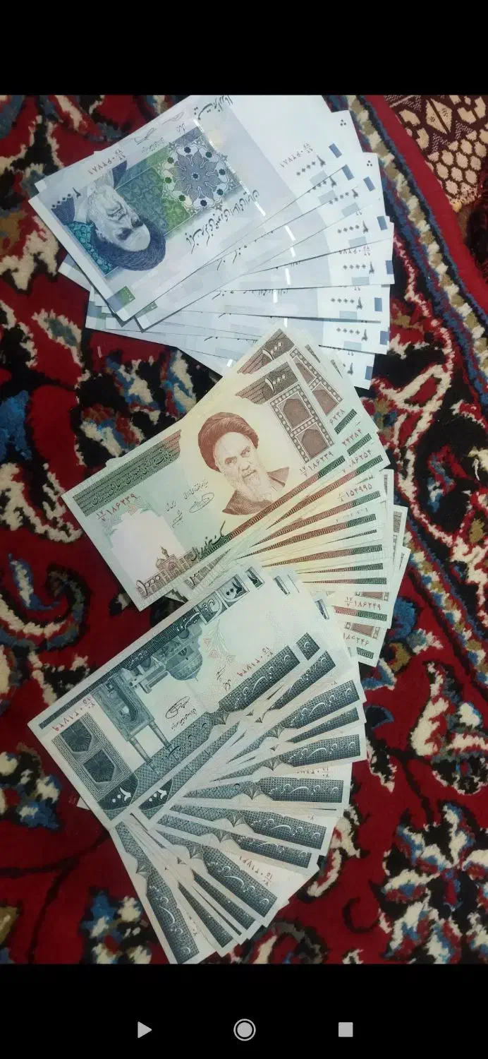 اسکناس قدیمی اکبند|کلکسیون سکه، تمبر، اسکناس|سلماس, |دیوار