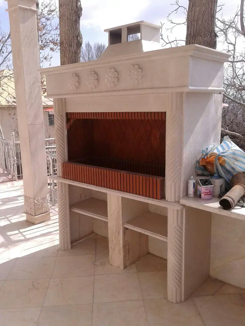 کباب پز سنگی شومینه سنگی اقساطی آسان|بخاری، هیتر، شومینه|تهران, کیانشهر|دیوار