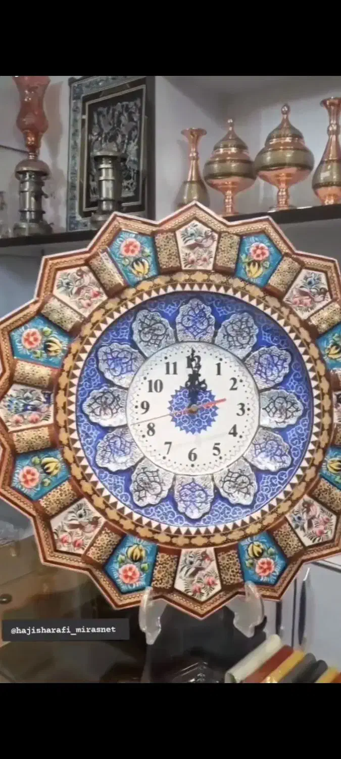 ساعت منبت کاری شده کاردست|ساعت دیواری و تزئینی|مریوان, |دیوار