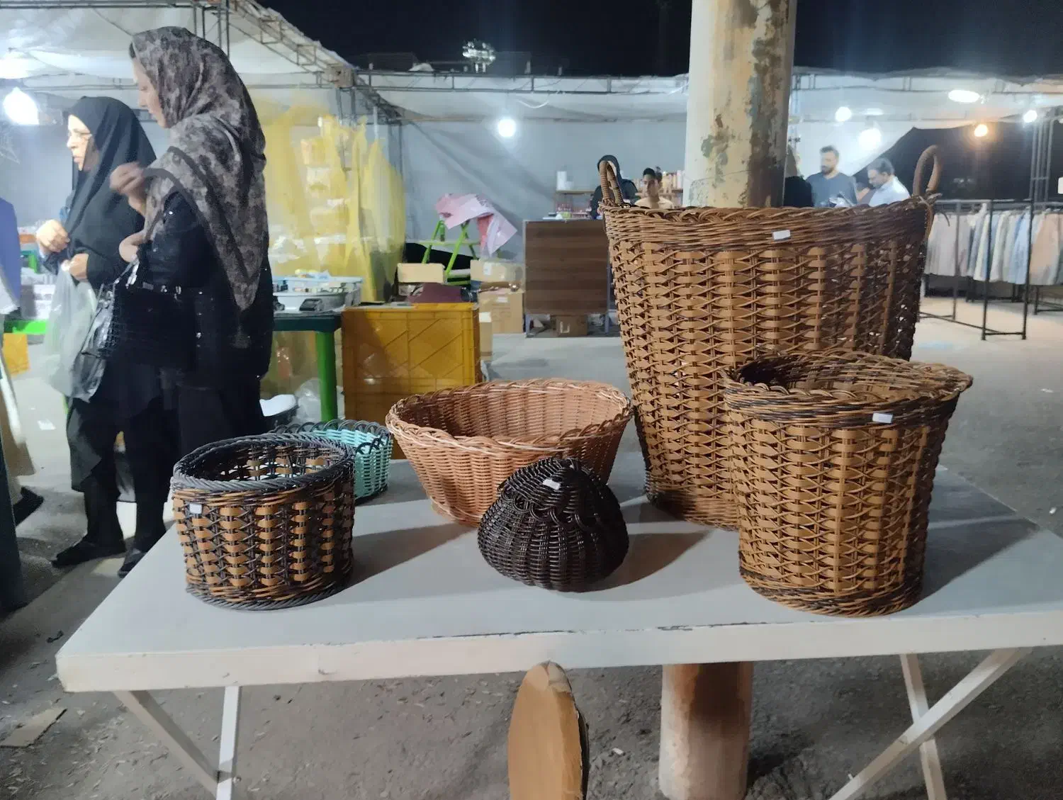 سبد دست بافت|صنایع دستی و سایر لوازم تزئینی|اردکان, |دیوار