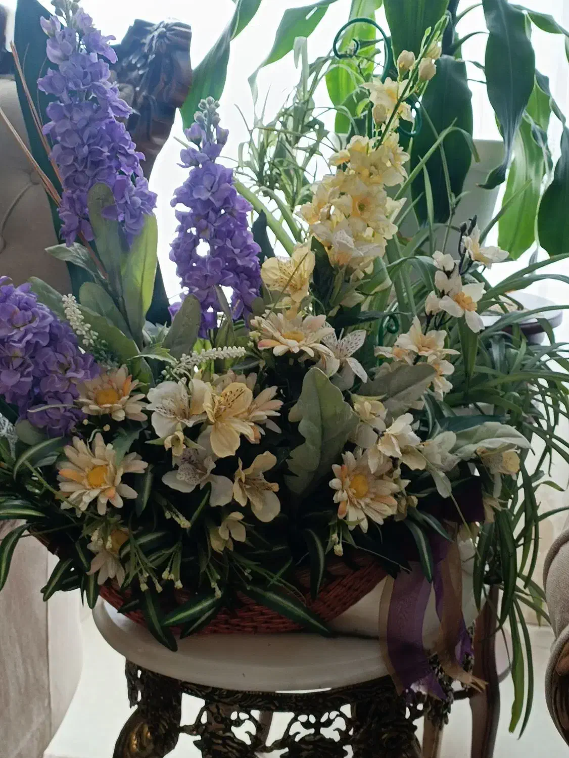 یک عدد سبد گل|گل مصنوعی|ارومیه, |دیوار